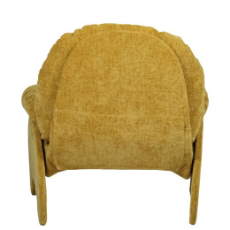 Πολυθρόνα ArteLibre ANANKE Κίτρινο Ύφασμα/Μέταλλο/Ξύλο 85x78x84cm