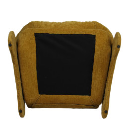 Πολυθρόνα ArteLibre ANANKE Κίτρινο Ύφασμα/Μέταλλο/Ξύλο 85x78x84cm