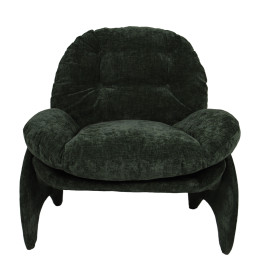 Πολυθρόνα ArteLibre ANANKE Πράσινο Ύφασμα/Μέταλλο/Ξύλο 85x78x84cm