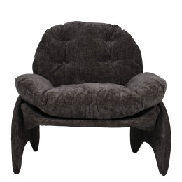 Πολυθρόνα ArteLibre ANANKE Γκρι Ύφασμα/Μέταλλο/Ξύλο 85x78x84cm