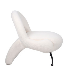 Πολυθρόνα ArteLibre PASIPHAE Μπεζ Ύφασμα/Μέταλλο/Ξύλο 80x86x80cm