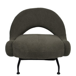 Πολυθρόνα ArteLibre PASIPHAE Πράσινο Ύφασμα/Μέταλλο/Ξύλο 80x86x80cm