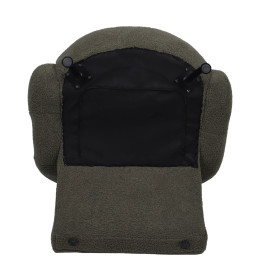 Πολυθρόνα ArteLibre PASIPHAE Πράσινο Ύφασμα/Μέταλλο/Ξύλο 80x86x80cm