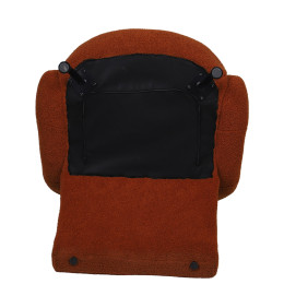 Πολυθρόνα ArteLibre PASIPHAE Πορτοκαλί Ύφασμα/Μέταλλο/Ξύλο 80x86x80cm