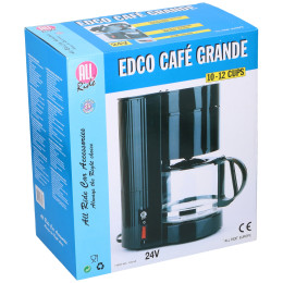 Καφετιέρα Φίλτρου Ταξιδιού 24V 10-12 Φλυτζανιών Μαύρο ALL RIDE