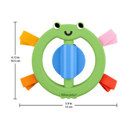 Fisher-Price: Baby Toys (0-6 Months) Rattles & Teething Toys - Fisher Price® Ribbit 'n Ribbons fro (Jkw55)