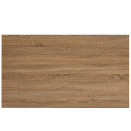 Τραπέζι Τραπεζαρίας ArteLibre MINOS Sonoma/Λευκό Μέταλλο/Μοριοσανίδα 120x70x75cm