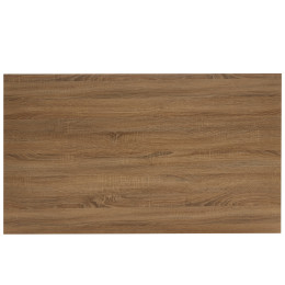 Τραπέζι Τραπεζαρίας ArteLibre ADONIS Sonoma/Μαύρο Μέταλλο/Μοριοσανίδα 140x80x76cm