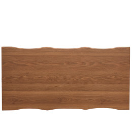 Τραπέζι Τραπεζαρίας ArteLibre AEMON Σκούρο Ακακία/Μαύρο Μέταλλο/Μοριοσανίδα 180x90x75cm