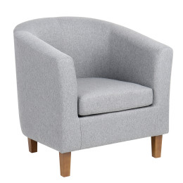 Πολυθρόνα ArteLibre FIORELLA Γκρι Ύφασμα 73x69x75cm