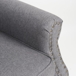 Πολυθρόνα ArteLibre OTTAVIA Σκούρο Γκρι Ύφασμα 77x80x106cm