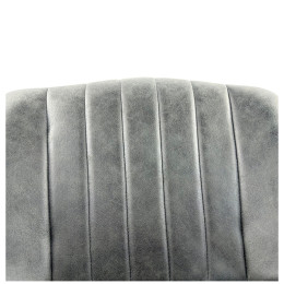 Καρέκλα Τραπεζαρίας ArteLibre MILONGA Γκρι/Μαύρο PU/Μέταλλο 55x61x88cm