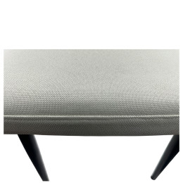 Καρέκλα Τραπεζαρίας ArteLibre FANDANGO Μπεζ/Μαύρο Ύφασμα/Μέταλλο 43x56x97cm