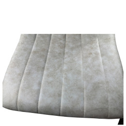 Καρέκλα Τραπεζαρίας ArteLibre YUCARIA Μπεζ/Μαύρο PU/Μέταλλο 44x55x86cm