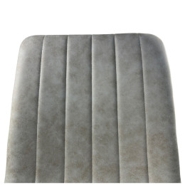 Καρέκλα Τραπεζαρίας ArteLibre YUCARIA Μπεζ/Μαύρο PU/Μέταλλο 44x55x86cm