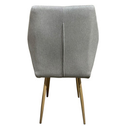 Καρέκλα Τραπεζαρίας ArteLibre LAGOA Ανοιχτό Καφέ/Φυσικό Ύφασμα/Μέταλλο 46x57x86cm