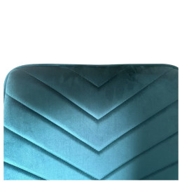 Καρέκλα Τραπεζαρίας ArteLibre FLORITA Πράσινο/Μαύρο Βελούδο/Μέταλλο 55x57x84cm