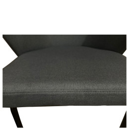 Καρέκλα Τραπεζαρίας ArteLibre JACARANDA Γκρι/Μαύρο Ύφασμα/Μέταλλο 56x56x76cm