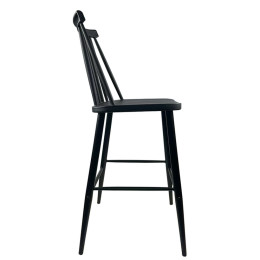 Σκαμπό Bar ArteLibre MARANTA Μαύρο PP/Μέταλλο 45x46x97cm