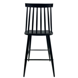 Σκαμπό Bar ArteLibre MARANTA Μαύρο PP/Μέταλλο 45x46x97cm