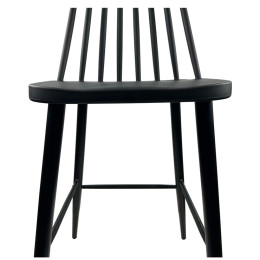 Σκαμπό Bar ArteLibre MARANTA Μαύρο PP/Μέταλλο 45x46x97cm