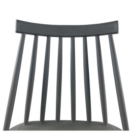 Σκαμπό Bar ArteLibre MARANTA Γκρι/Φυσικό PP/Μέταλλο 45x46x97cm