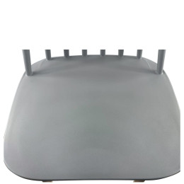 Σκαμπό Bar ArteLibre MARANTA Γκρι/Φυσικό PP/Μέταλλο 45x46x97cm