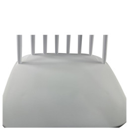 Σκαμπό Bar ArteLibre MARANTA Λευκό/Καρυδί PP/Μέταλλο 45x46x97cm