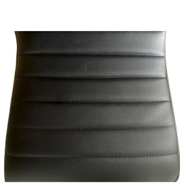 Σκαμπό Bar ArteLibre ENCANTA Μαύρο/Χρώμιο PU/Μέταλλο 41x50x59/94-80/115cm