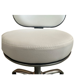 Καρέκλα Εργασίας ArteLibre FIRMEZA Λευκό/Χρώμιο PU/Μέταλλο 47x47x67/78cm