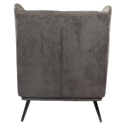 Πολυθρόνα ArteLibre NORA Γκρι Ύφασμα/Μέταλλο 100x80x89cm