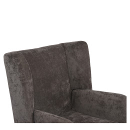 Πολυθρόνα ArteLibre NORA Γκρι Ύφασμα/Μέταλλο 100x80x89cm