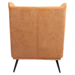Πολυθρόνα ArteLibre NORA Πορτοκαλί Ύφασμα/Μέταλλο 100x80x89cm
