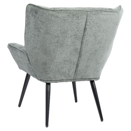 Πολυθρόνα ArteLibre TIVA Πράσινο Ύφασμα Σενίλ/Μέταλλο 84x78x77cm