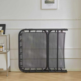 Κρεβάτι Σπαστό ArteLibre FLEXREST Με Στρώμα Πάχους 12cm Μαύρο Μέταλλο 180x80x33cm