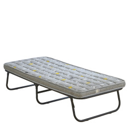 Κρεβάτι Σπαστό ArteLibre FLEXREST Με Στρώμα Πάχους 12cm Μαύρο Μέταλλο 180x80x33cm