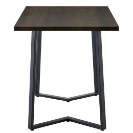 Τραπέζι Τραπεζαρίας ArteLibre WINFORD Καρυδί/Μαύρο Μέταλλο/Μοριοσανίδα 120x70x76cm
