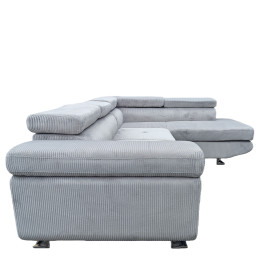 Καναπές Γωνιακός ArteLibre LUZANO Γκρι Ανοιχτό Ύφασμα/MDF 277x203x100cm