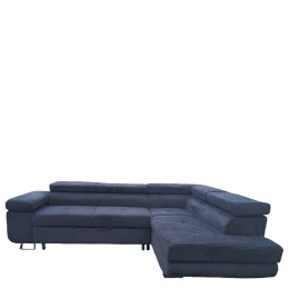 Καναπές Γωνιακός ArteLibre LUZANO Μαύρο Ύφασμα/MDF 277x203x100cm