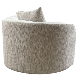 Καναπές MONTARO ArteLibre Γκρι Ανοιχτό Ύφασμα 140x105x65cm/206x124x68cm