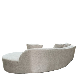 Καναπές MONTARO ArteLibre Γκρι Ανοιχτό Ύφασμα 140x105x65cm/206x124x68cm