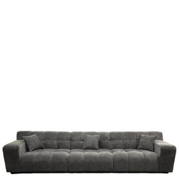 Καναπές Γωνιακός ArteLibre ORVELLA Γκρι Ύφασμα 363x194x80cm