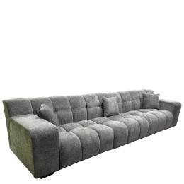 Καναπές Γωνιακός ArteLibre ORVELLA Γκρι Ύφασμα 363x194x80cm