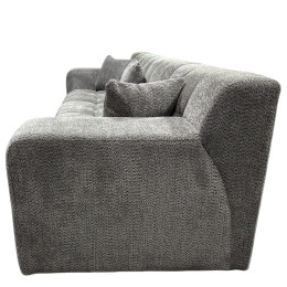 Καναπές Γωνιακός ArteLibre ORVELLA Γκρι Ύφασμα 363x194x80cm