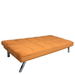 Καναπές Κρεβάτι ArteLibre ELVORE Κεχριμπάρι Ύφασμα/Ξύλο 190x83x74cm