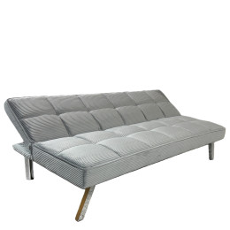 Καναπές Κρεβάτι ArteLibre ELVORE Γκρι Ύφασμα/Ξύλο 190x83x74cm