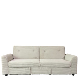 Καναπές Κρεβάτι ArteLibre VALMERO Μπεζ Ύφασμα/Ξύλο 216x85x85cm