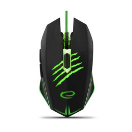 Esperanza Wired Mouse for Gamers 6d Opt.usb Claw Green (Egm209g) (Espegm209g)