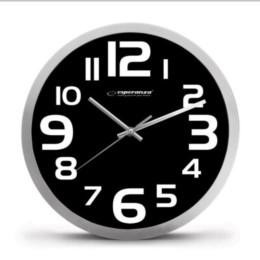Esperanza Wall Clock Zurich Black (Ehc013k) (Espehc013k)