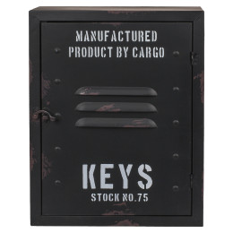 Κλειδοθήκη ‘Cargo’ 8 Θέσεων Μαύρο Μέταλλο 23x9x30cm